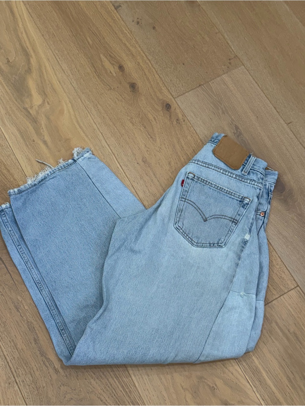 Aligrace Light Blue Barrel Women’s Jeans